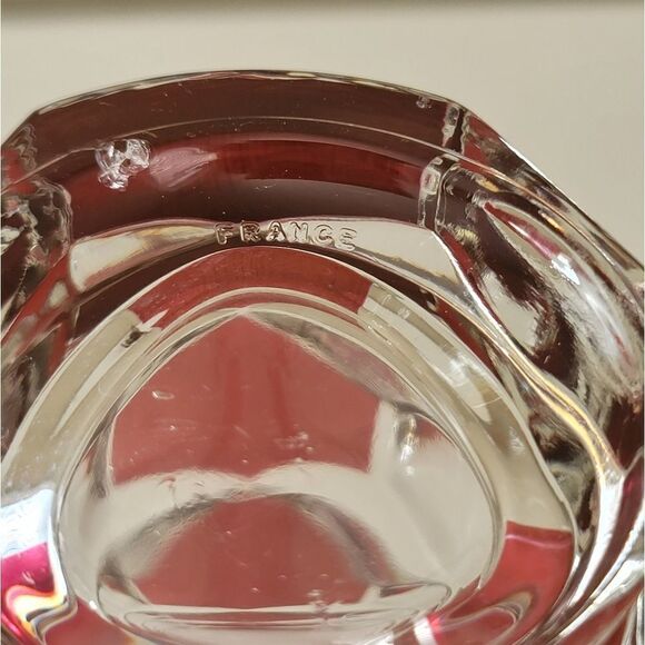 𝅺Vintage Vases Red Geometric Luminarc France by J.G. Durand SET OF 2 #0306 - Picture 5 of 14